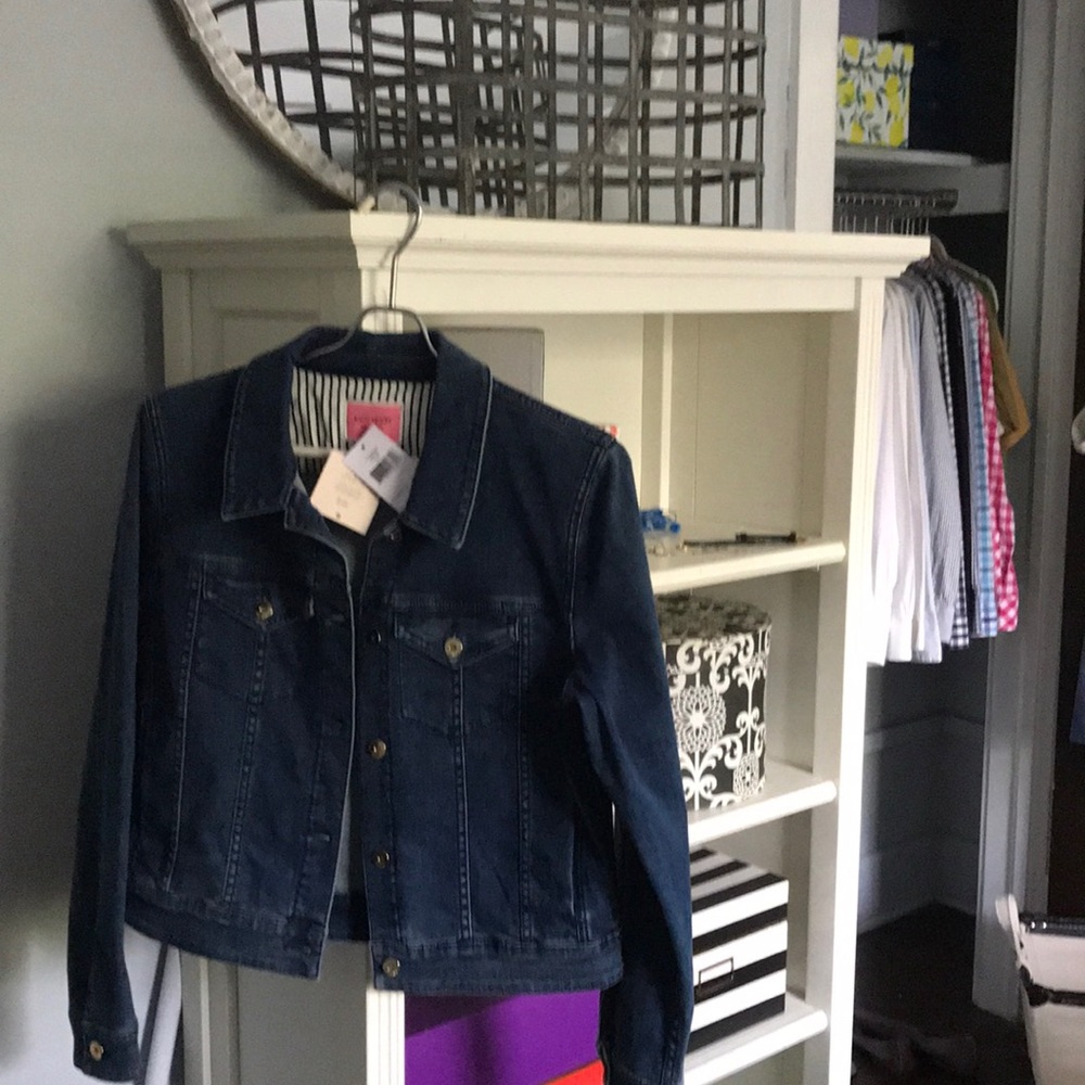 NWT Kate spade jean jacket… size large  … beautiful